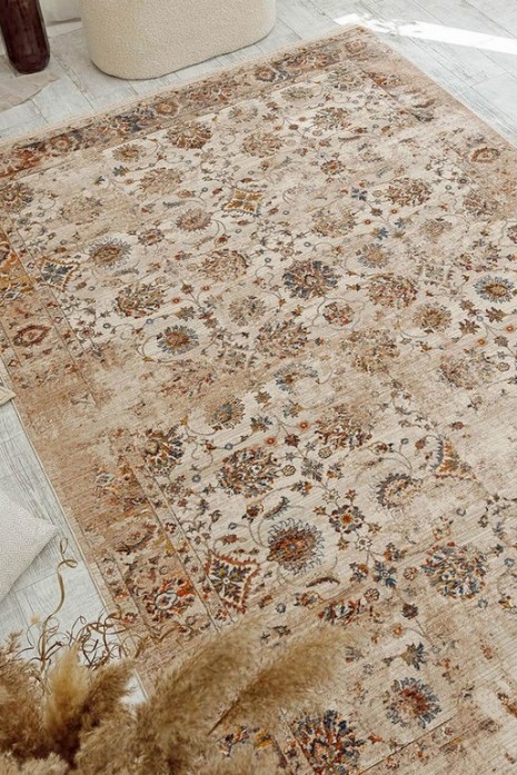 Ковер Yedi Yirmidort 1041a beige-kemik